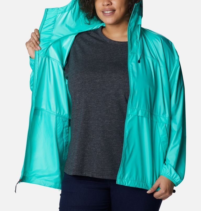 Columbia Alpine Chill Windbreaker Jakke Dame Turkis | Plus Size 54136S